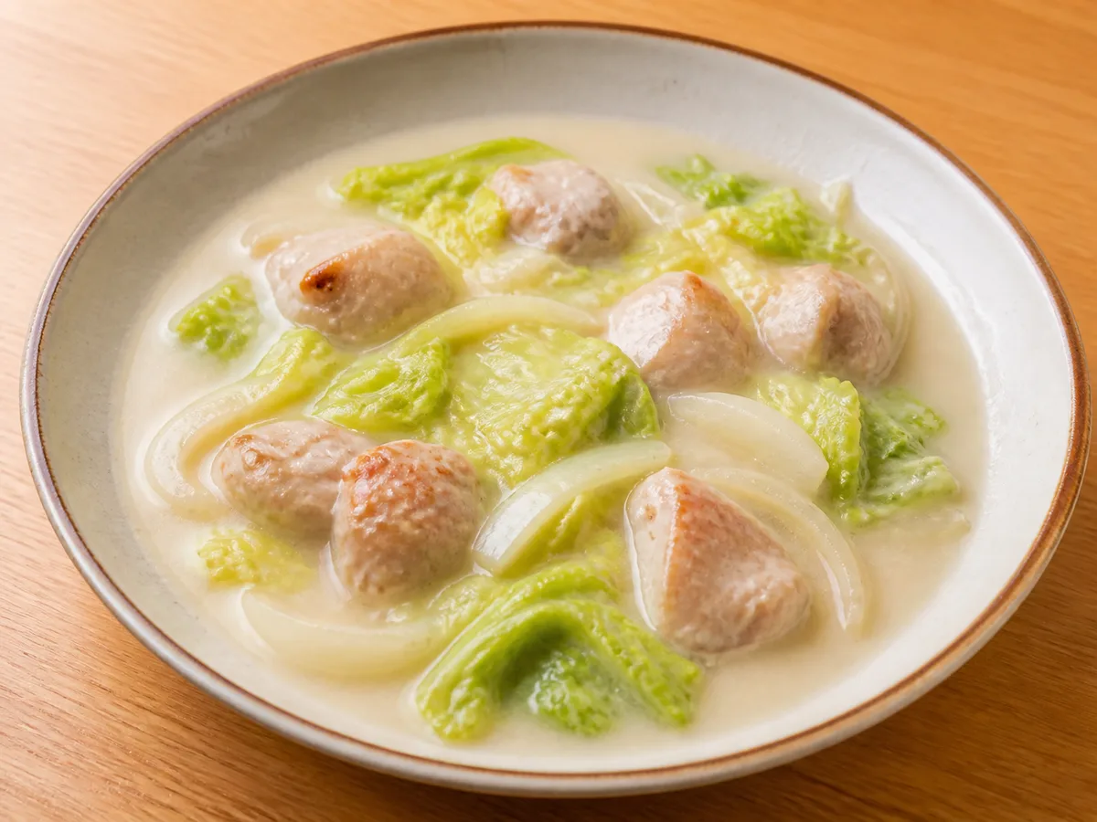 鶏肉と白菜のクリーム煮の完成写真