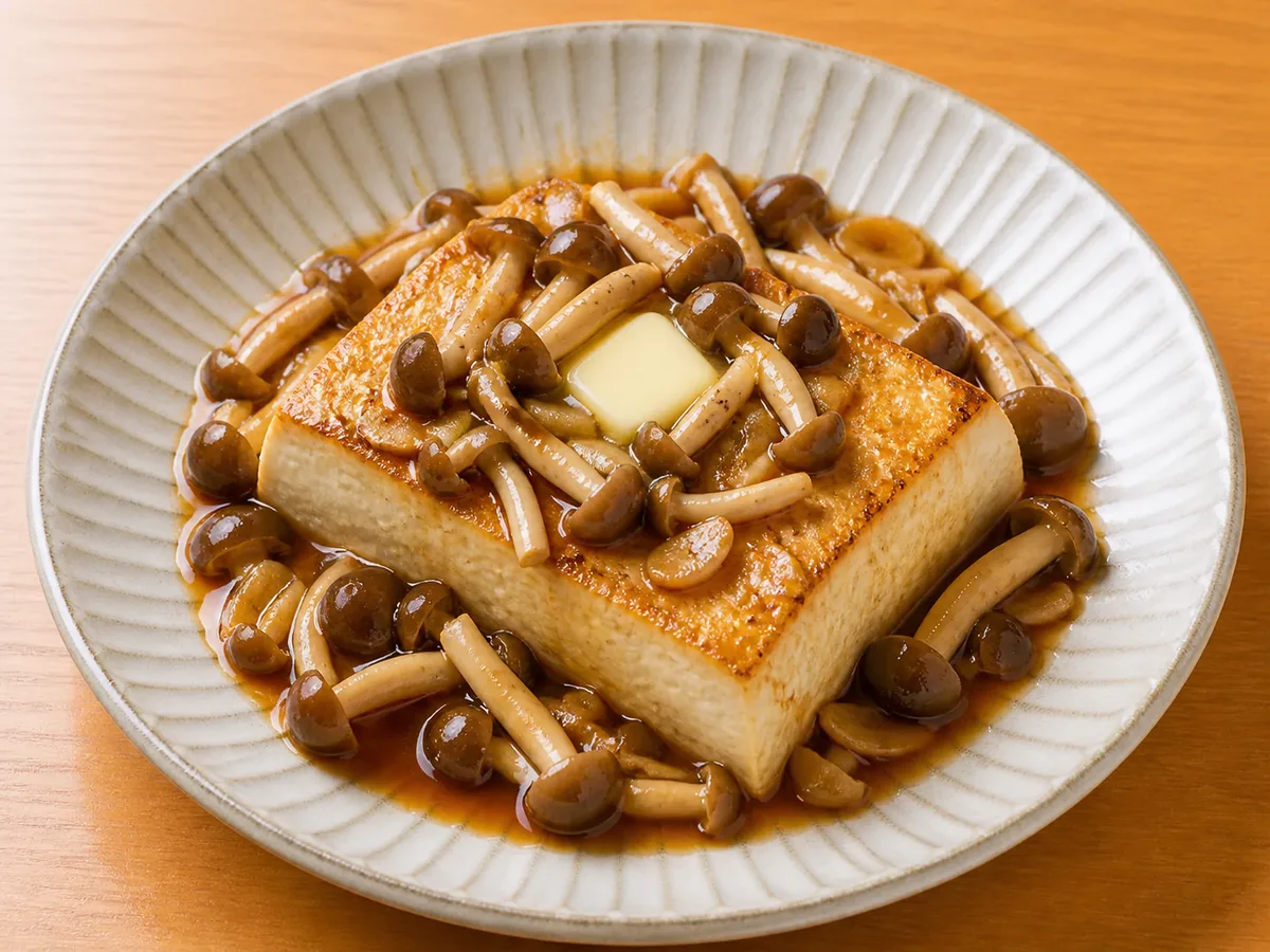 豆腐ステーキの完成写真