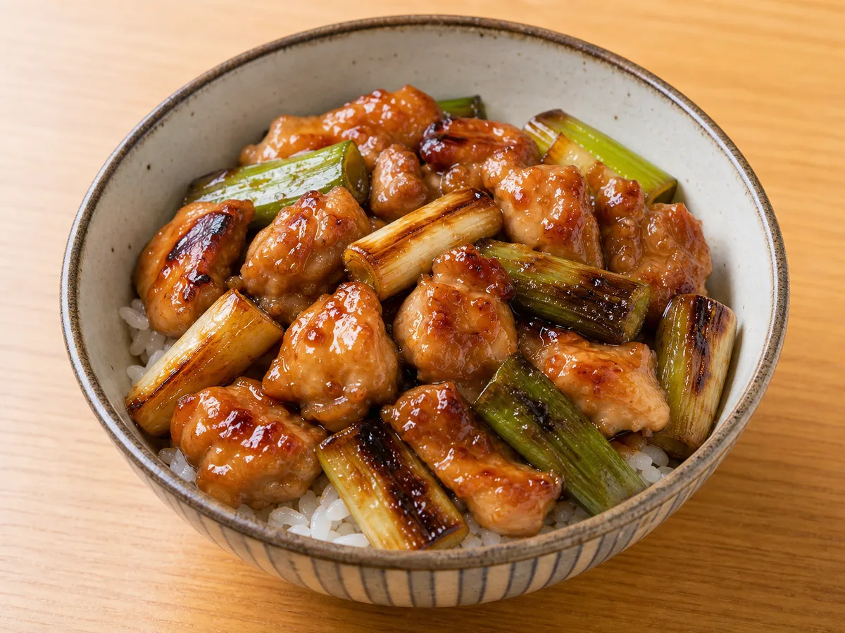 焼き鳥丼の完成写真