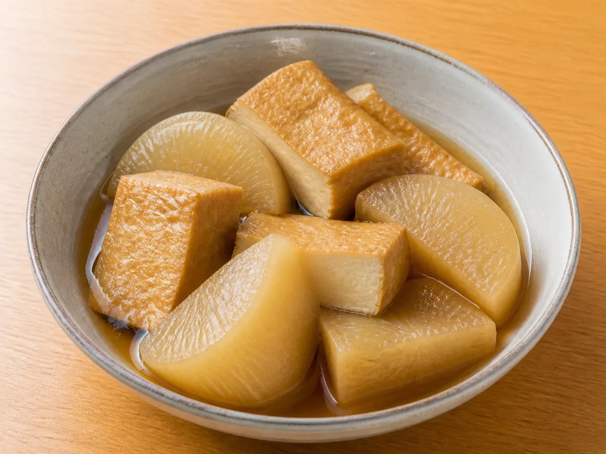 厚揚げと大根の煮物の完成写真