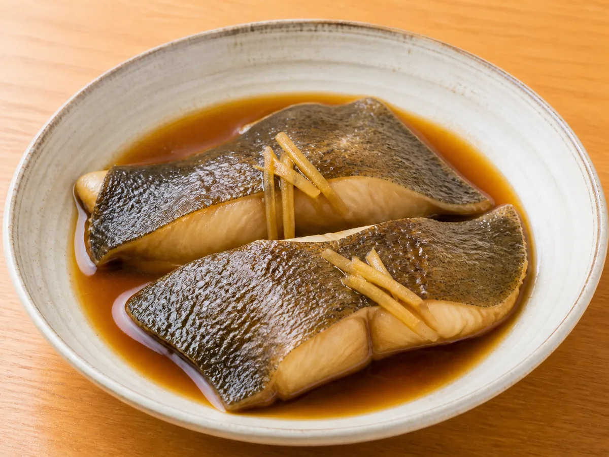 カレイの煮付けの完成写真
